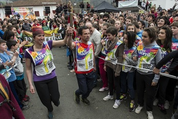 Korrika Urepeleko plazatik abiatu da. (Jagoba MANTEROLA / ARGAZKI PRESS)
