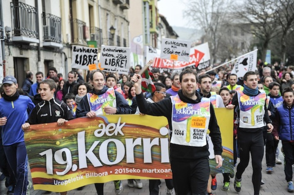 Korrika, Atarrabian. (Idoia ZABALETA/ARGAZKI PRESS) Korrika, Atarrabian. (Idoia ZABALETA/ARGAZKI PRESS)