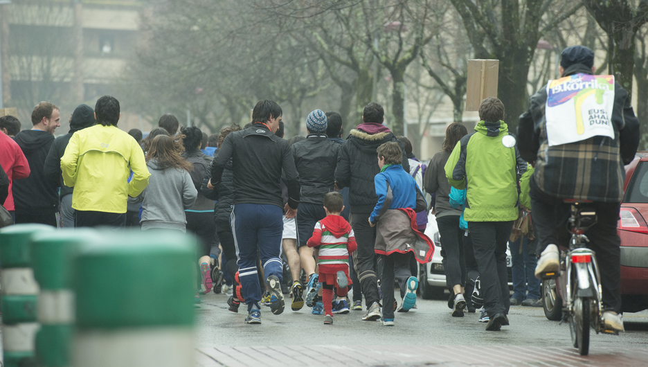 Korrika azetik ikusita. (Gorka RUBIO / ARGAZKI PRESS) Korrika azetik ikusita. (Gorka RUBIO / ARGAZKI PRESS)