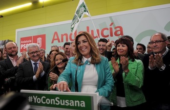 Susana Díaz, presidenta de Andalucía. (Cristina QUICLER/AFP PHOTO)