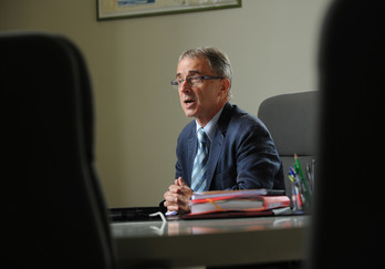 Kotte Ecenarro, maire d'Hendaye et candidat sortant aux élections départementales (© Gaizka IROZ)