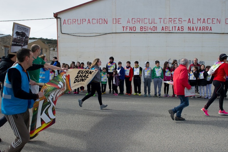 Paso por Ablitas. (Iñigo URIZ / ARGAZKI PRESS) Paso por Ablitas. (Iñigo URIZ / ARGAZKI PRESS)