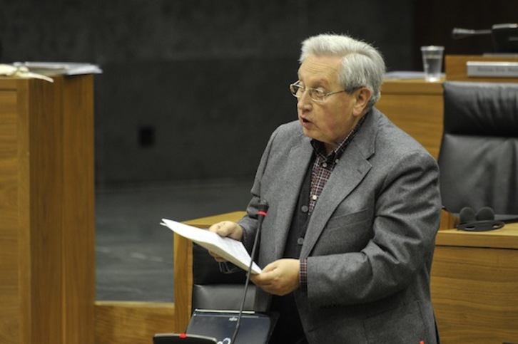 Patxi Zabaleta afronta este jueves su último pleno como parlamentario. (Idoia ZABALETA/ARGAZKI PRESS)