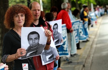 Ibon Fernandez Iradiren alde burututako ekimena. (Bob EDME / ARGAZKI PRESS)
