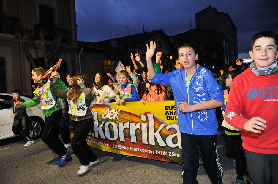 En Tafalla se ha sumado mucha gente. (Idoia ZABALETA / ARGAZKI PRESS) En Tafalla se ha sumado mucha gente. (Idoia ZABALETA / ARGAZKI PRESS)