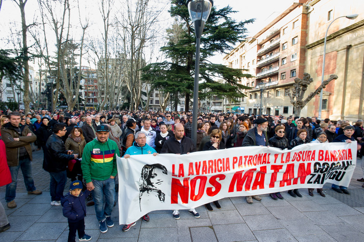 Manifestación que ha recorrido las calles de Iruñea. (Iñigo URIZ / ARGAZKI PRESS)