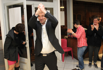 Marie-Christine Aragon eta Henri Etcheto ont obtenu 52,52 % des suffrages.© Bob EDME