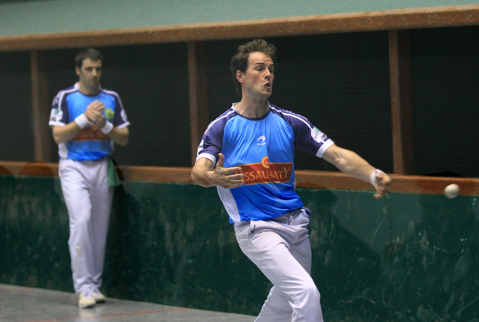 Philippe Bielle et Pascal De Ezcurra affronteront Hervé Etcheverry et Baptiste Ducassou en demi-finale - © Bob Edme 