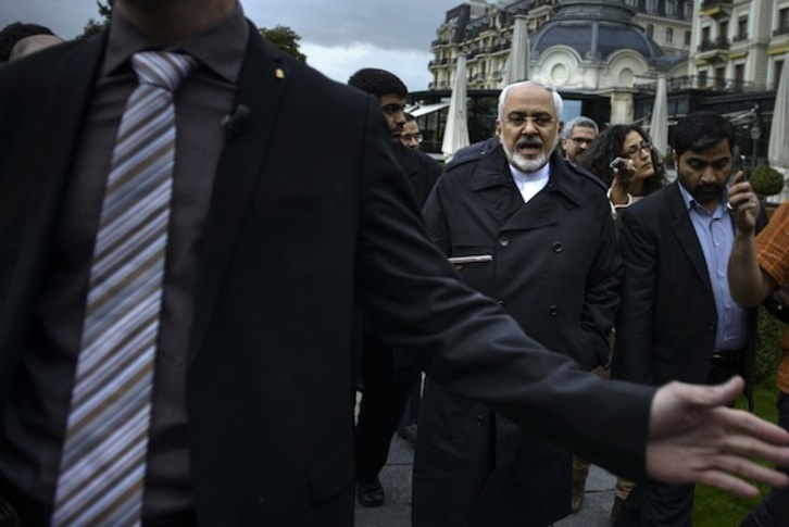 Javad Zarif, ministro de Exteriores iraní. (Brendan SMIALOWSKI/AFP PHOTO)