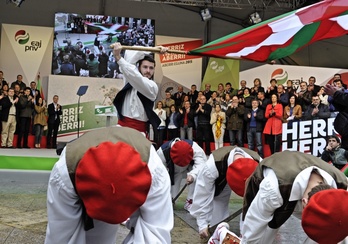 El PNV ha celebrado el Aberri Eguna en Bilbo. (Monika DEL VALLE / ARGAZKI PRESS)
