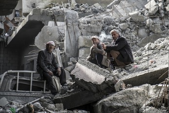 La ciudad de Kobanê quedó asolada por la contienda. (Aleix ORIOL)