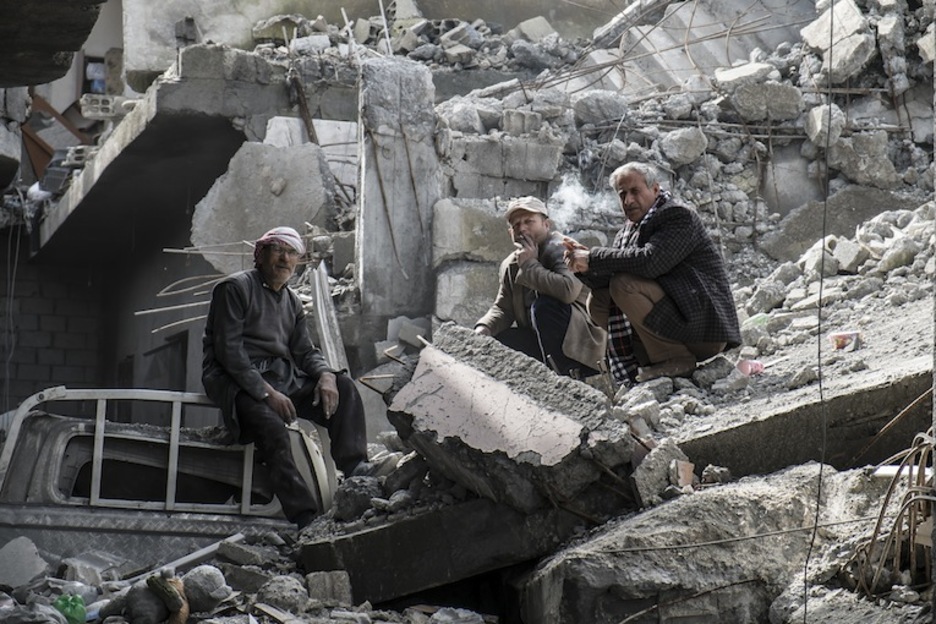 La ciudad de Kobanê quedó asolada por la contienda. (Aleix ORIOL) La ciudad de Kobanê quedó asolada por la contienda. (Aleix ORIOL)