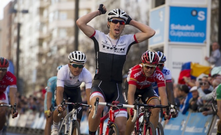 Felline, helmugaratzean. (Raul BOGAJO/ARGAZKI PRESS)