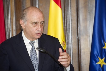 Jorge Fernández Díaz, en un acto en Iruñea. (Idoia ZABALETA / ARGAZKI PRESS)