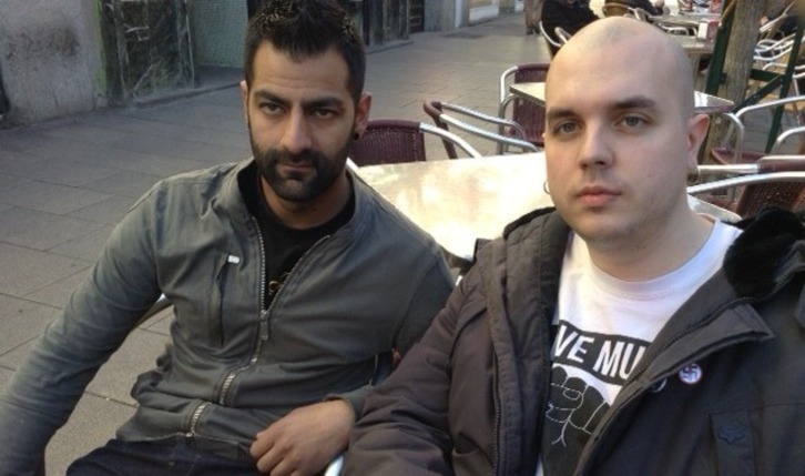 Sergio Becerra y Héctor Arroyo, dos de los jóvenes detenidos. (A.P.)