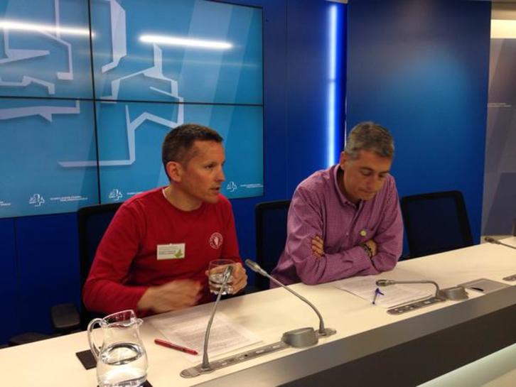 Dani Maeztu y Oskar Matute, parlamentarios de EH Bildu. (@ehbildu_legebil)