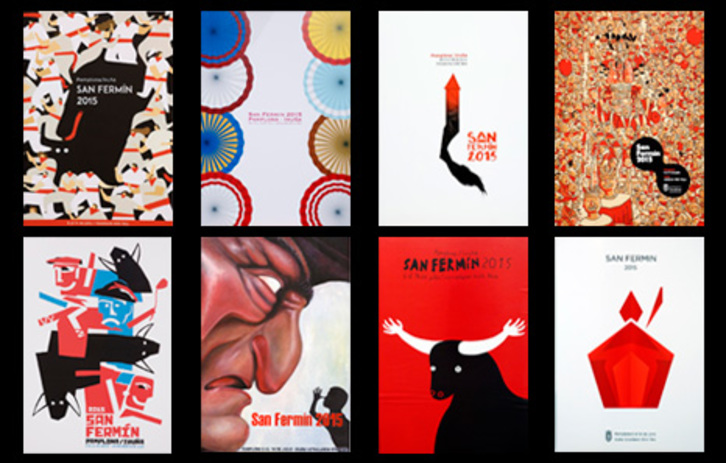 Iruñeko kartel finalistak.