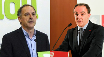 Adolfo Araiz y José Javier Esparza. (ARGAZKI PRESS)