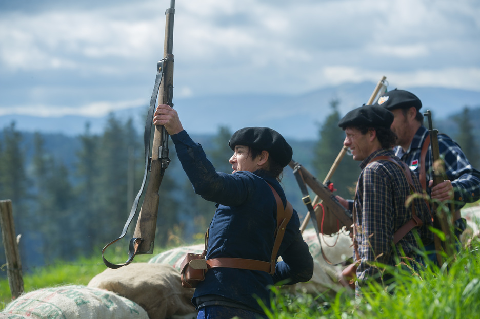 Gudari eta milizianoak. (Juan Carlos RUIZ / ARGAZKI PRESS) Gudari eta milizianoak. (Juan Carlos RUIZ / ARGAZKI PRESS)