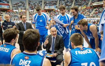 Gipuzkoa Basket ha perdido un partido clave ante el colista. (Juan Carlos RUIZ / ARGAZKI PRESS) 