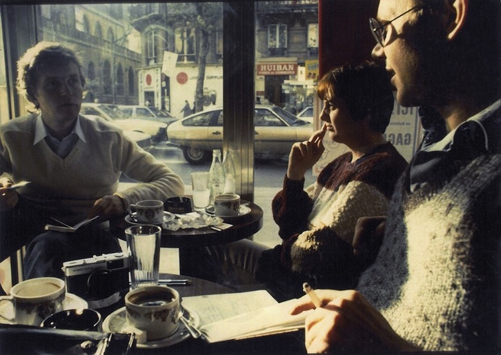 Niels Jørgensen, Torkil Lauesen y la esposa de este último, Lisa, en una imagen de 1982. (CORTESÍA DE GABRIEL KUHN)