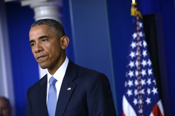 Barack Obama, durante una comparecencia. (Mandel NGAN / AFP)