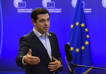 El primer ministro heleno, Alexis Tsipras. (John THYS/AFP PHOTO)