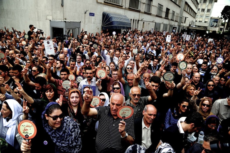 Marcha en Teherán. (Behrouz MERHI / AFP)