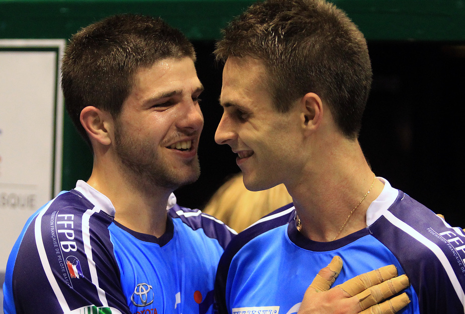 Larralde et Bilbao se sont imposés 40 à 10 face à Etcheverry et Ducassou - © Bob Edme