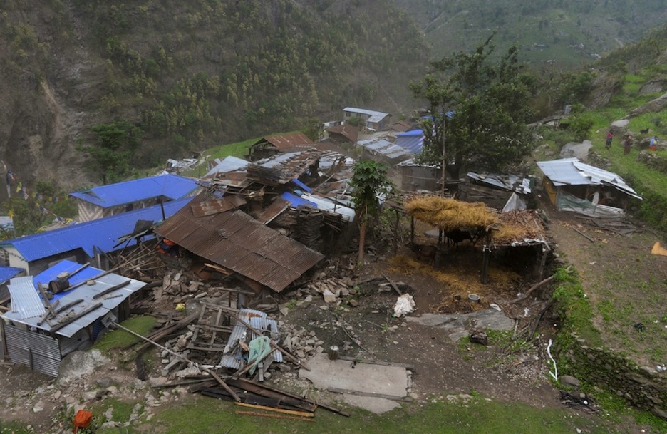 Gorkhako bailarako kalteak. (Sajjad HUSSAIN / AFP)