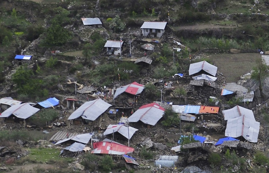 Jilongen etxe asko desagertu dira. (STR / AFP)