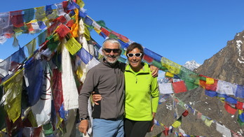 Robert eta Mertxe Larrandaburu Nepalen. ©Robert Larrandaburu.