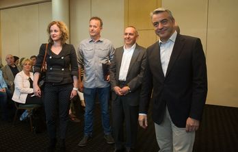 Los candidatos de PSE, EH Bildu, PNV y PP. Raul BOGAJO/ARGAZKI PRESS