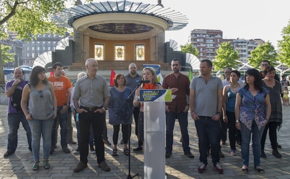 EH Bilduren ekitaldia Bilbon. (ARGAZKI PRESS) EH Bilduren ekitaldia Bilbon. (ARGAZKI PRESS)