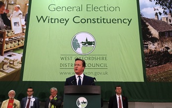David Cameron ha ofrecido su primera valoración de los resultados. (Geoff CADDICK  / AFP)