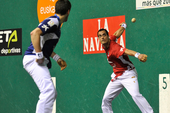 Mingaina dezente atera behar izan du Bengoetxeak partida irabazteko. (Idoia ZABALETA / ARGAZKI PRESS)