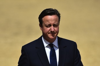 David Cameron, durante u nacto celebrado ayer. (Ben STANSALL / AFP)