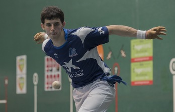 Jokin Altuna, en un anterior partido en el Beotibar. (Andoni CANELLADA / ARGAZKI PRESS)