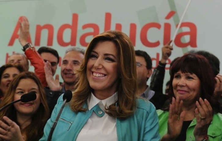 Susana Díaz (PSOE), tras las elecciones. ( Cristina QUICLER / AFP)
