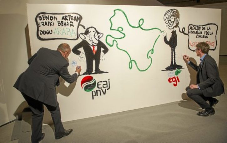 Hautagaiek denetarik egiten dute bozen bila