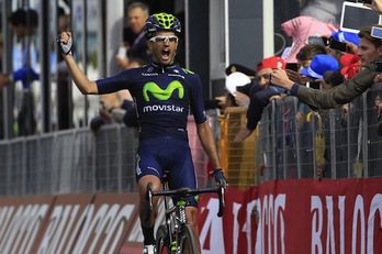 Beñat Intxausti, helmugan. (Luk BENIES/AFP PHOTO)