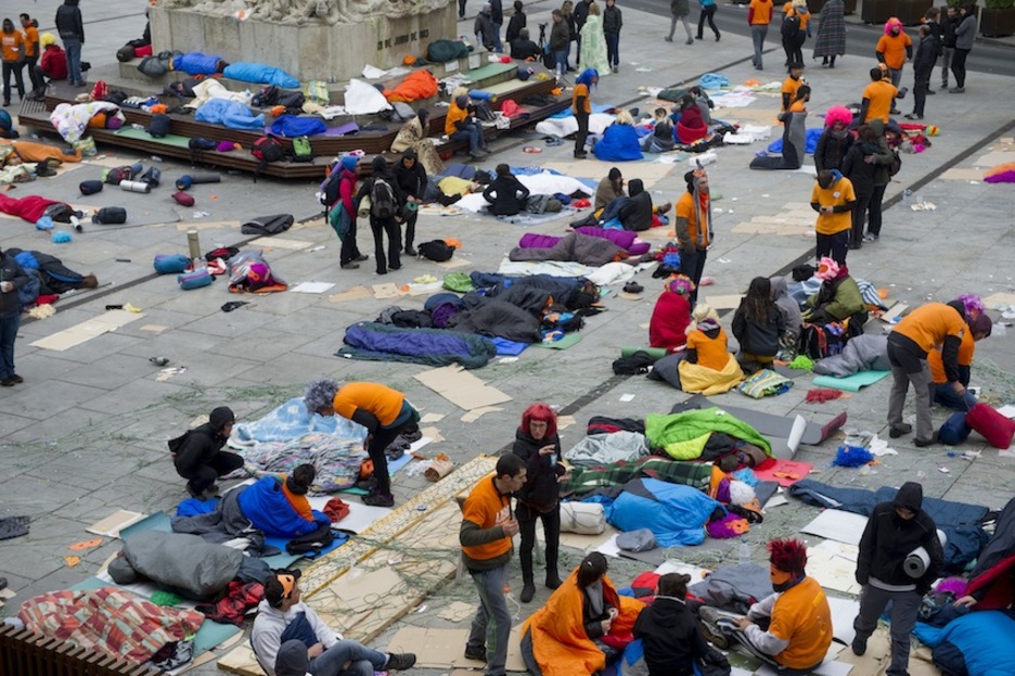 Itxura hau hartu du Aske Guneak esnatzean. (Raul BOGAJO/ARGAZKI PRESS) Itxura hau hartu du Aske Guneak esnatzean. (Raul BOGAJO/ARGAZKI PRESS)