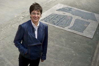 Edurne Eguino, candidata de Izquierda-Ezkerra al Ayuntamiento de Iruñea (Iñigo URIZ / ARGAZKI PRESS)