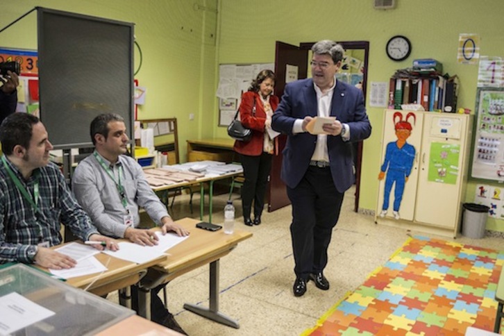 El candidato del PNV a la Alcaldía de Bilbo, Juan Mari Aburto. (Aritz LOIOLA/ARGAZKI PRESS)
