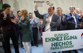 Líderes del PNV han comparecido en Sabin Etxea. (Marisol RAMIREZ/ARGAZKI PRESS)