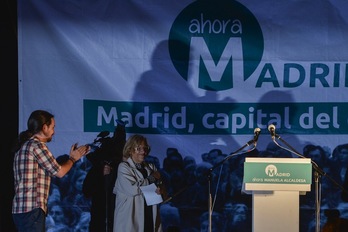 Manuela Carmena, de Ahora Madrid, ha logrado 20 concejales, uno menos que el PP de Esperanza Aguirre. (Pedro ARMESTRE/ARGAZKI PRESS)