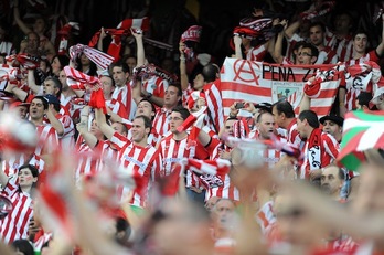 Athletic eta Bartzelonaren arteko Kopako finala, 2012ko maiatzean jokatu zena. (Jon HERNAEZ/ARGAZKI PRESS)