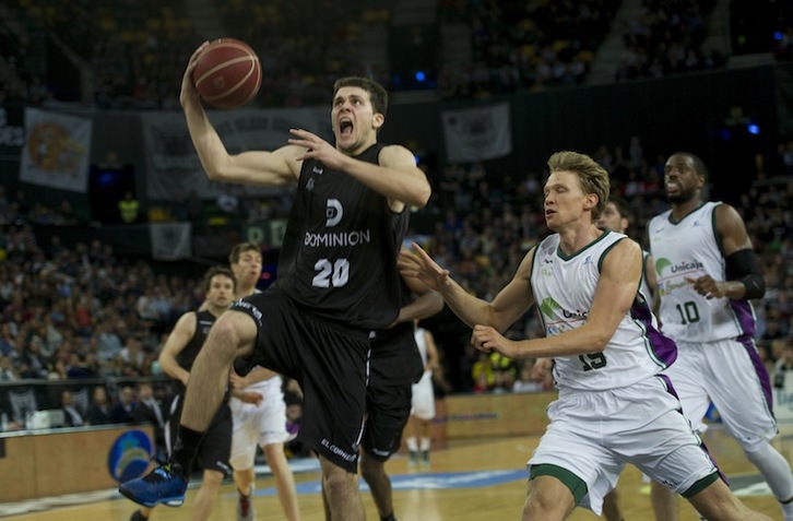 Dejan Todorovic, en el último partido del Bilbao Basket. (Marisol RAMIREZ / ARGAZKI PRESS)
