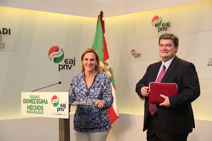 Itxaso Atutxa y Juan Mari Aburto. (EAJ-PNV)