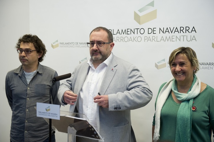 Nuin, en la valoración de los resultados realizada el pasado miércoles. (Iñigo URIZ / ARGAZKI PRESS)